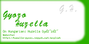 gyozo huzella business card